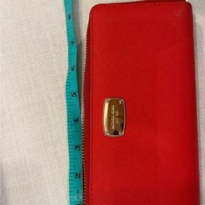 Michael Kors poppy red wallet